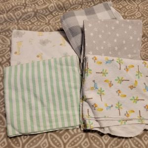 Lot of 5 receiving blankets